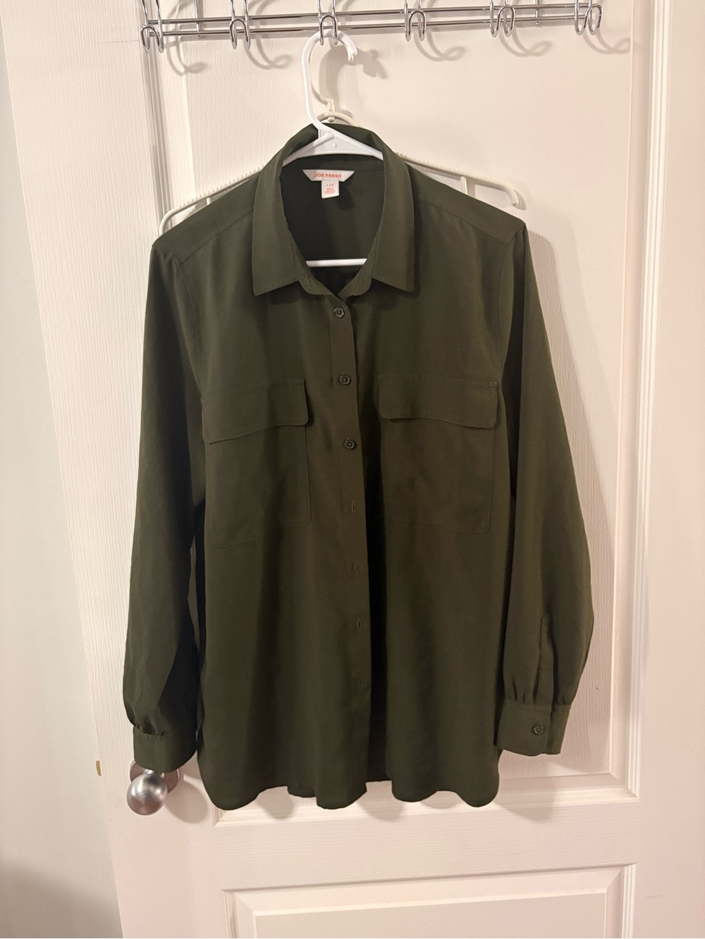 Joe Fresh long sleeve button up blouse